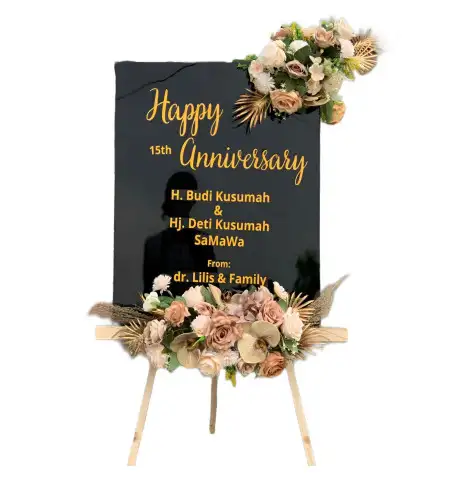 Papan Bunga Akrilik Wedding Venue Jakarta Barat